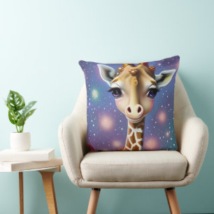 Almofada Bebê Girafa Adorável com Holly e Glitter