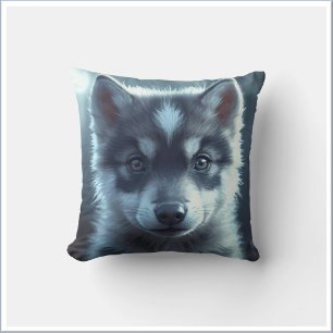 Almofada Bebê Lobo Adorável ao Luar