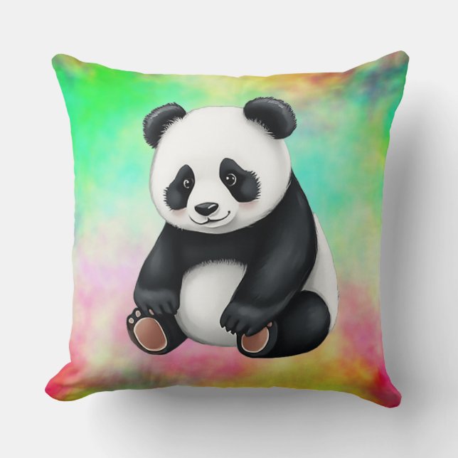Almofada Bebê Panda Sentado (Frente)
