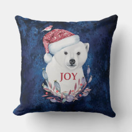 Almofada Bebê Polar Bear Chapeuzinho Pássaro Alegria no Nat