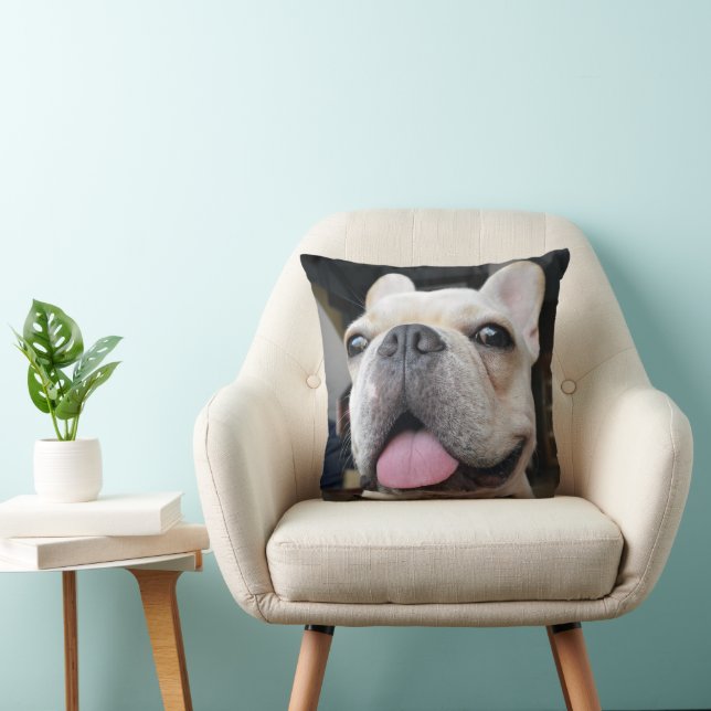 Almofada Bebês Mais Pobres | Face de Buldogue Francesa (Cadeira)
