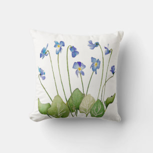 Almofada Bed of Dacil Lavanda Blue Violets Travesseiro deco