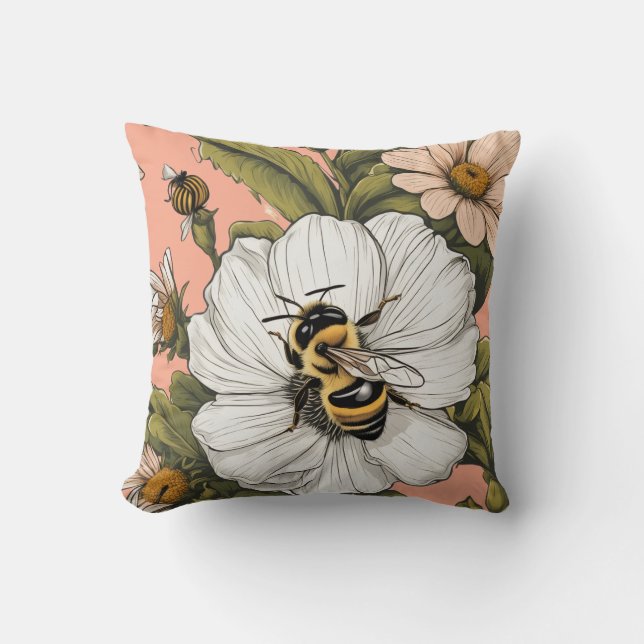 Almofada Bee Floral (Frente)
