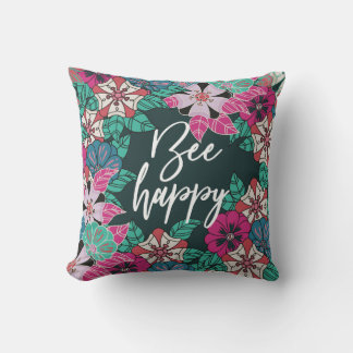Almofada Bee Happy Blossoms Arte Floral