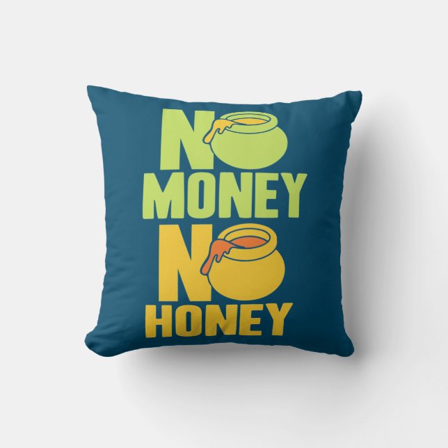 Almofada Beekeeper Gift | Beekeeper No Money No Honey (Frente)