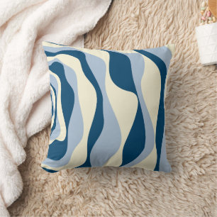 Almofada Bei e Fluxo 4 - Azul Escuro, Azul Claro e Creme
