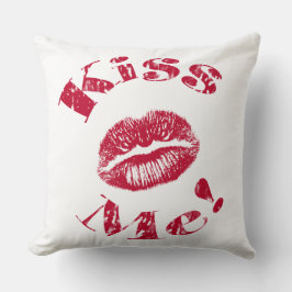 Almofada Beije-Me! Lábios vermelhos