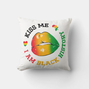 Almofada Beije-Me Sou História Negra Mês Afro-Americano