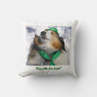 Almofada Beije-me, sou irlandês! Travesseiro decorativo