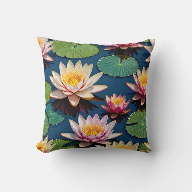 Almofada Bela água Lily Flor (Frente)