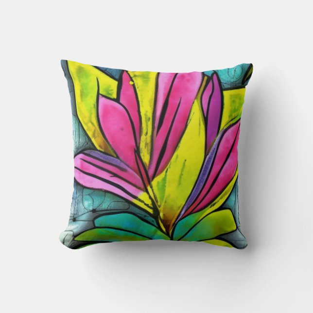 Almofada Bela Coleção de Plantas (Frente)