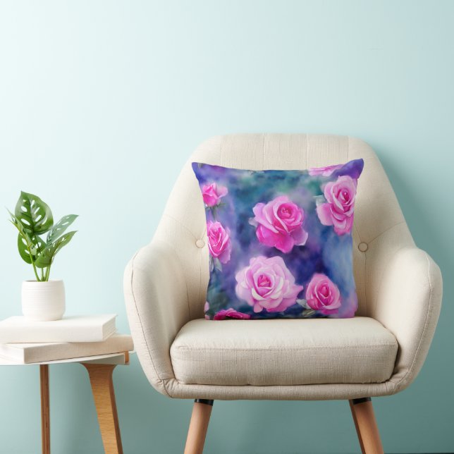 Almofada Bela Coleção de Tendências Rosa Rosa Rosa Rosa, Co (Cadeira)