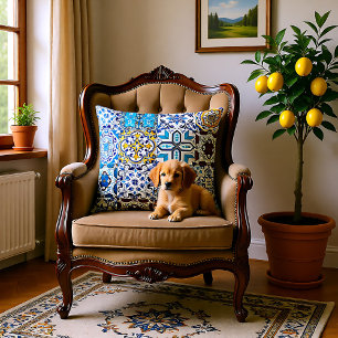 Almofada 🤩 bela mistura do Travesseiro decorativo Azulej