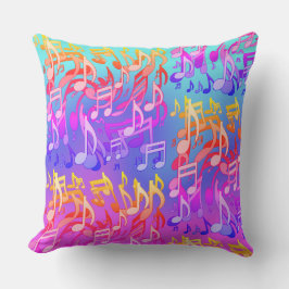 Almofada Bela Música Feliz Artéria Colorida Feliz