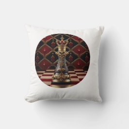 Almofada Bela peça de xadrez rochosa estilizada - A rainha