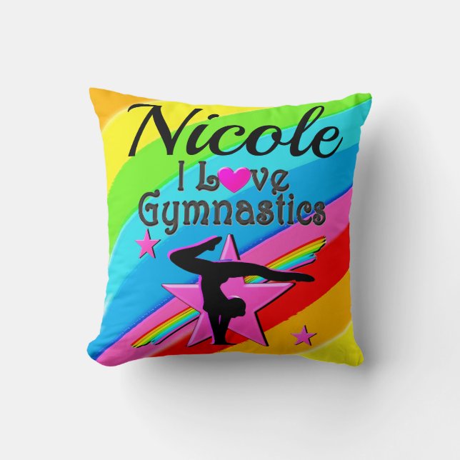 ALMOFADA BELA PERSONALIZAÇÃO EU AMO DESIGN GINÁSTICA (Frente)