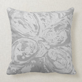 Almofada bela travesseiro decorativo de arte elegante cinza