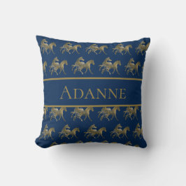 Almofada Bela Zebra Dourado e Azul