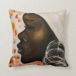 Almofada Beleza Africana - Pintura Watercolor