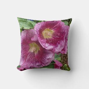 Almofada Beleza hollyhock rosa