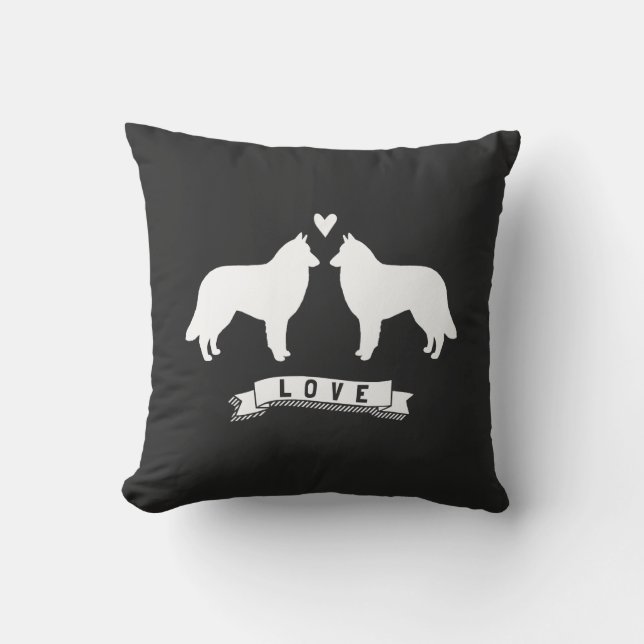 Almofada Belga Tervuren Silhouettes Love (Frente)