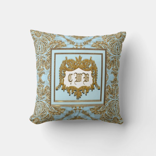 Almofada Belmont Elegante Monograma (Frente)