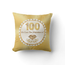 Belo, 100º Travesseiro de aniversário, 100º aniver