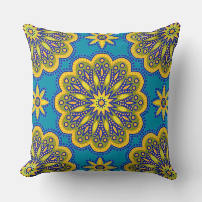 Almofada Belo Azulejo Boho Talavera (Frente)