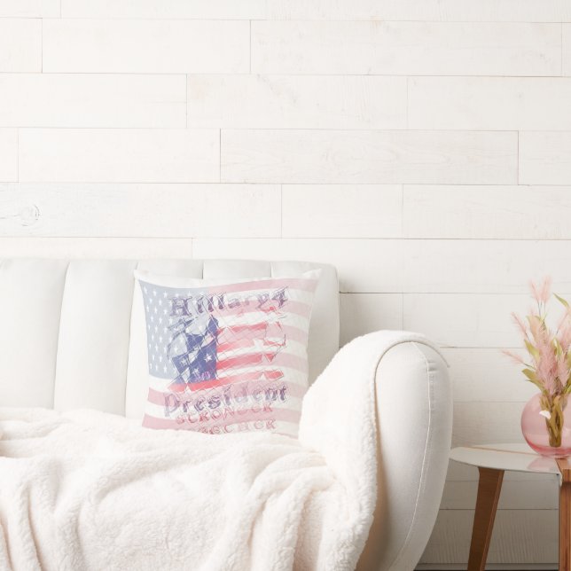 Almofada Belo Hillary 4 EUA Presidente mais recente (Sofá)