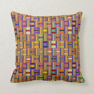 Almofada Belo Kente de Vidro Múltiplo Colorido