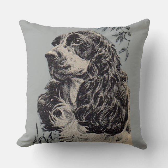 Almofada belo spaniel de cocker (Frente)