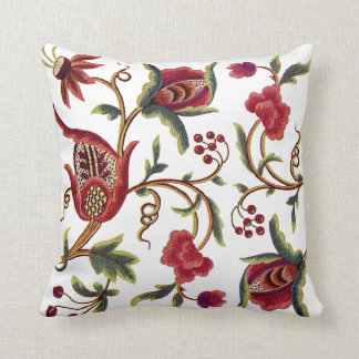 Almofada Belo Travesseiro de bordados Jacobean