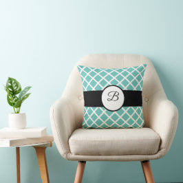 Almofada Belo Travesseiro decorativo com texto de monograma