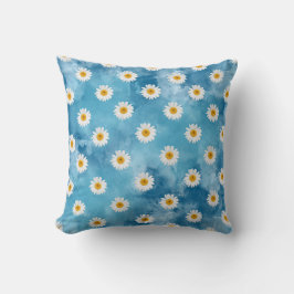 Almofada Belo Travesseiro decorativo Moderno Daisy Watercol