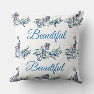 Almofada Belo Travesseiro Decorativo Peacock
