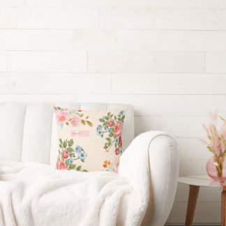 Almofada Belo Travesseiro Floral - Elegante Home Décor