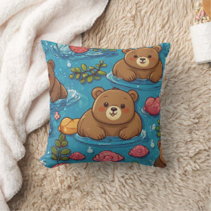 Almofada Belo Urso Chubby Nadando