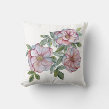 Belos rosas de aquarela realistas.