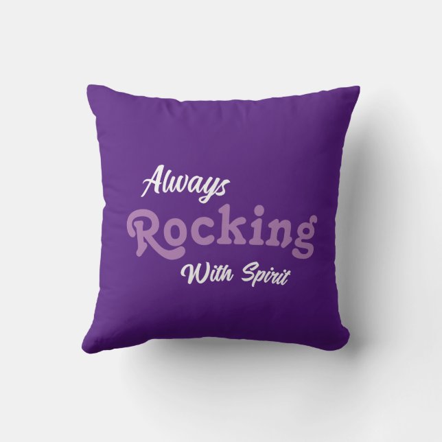 Almofada Bem-Vindo À Nossa Porca / Sempre / Roxo Escuro / (Verso)