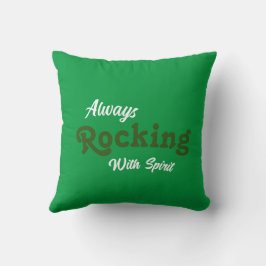 Almofada Bem-vindo à Nossa Varanda / Sempre / Verde /
