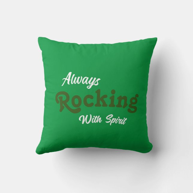 Almofada Bem-vindo à Nossa Varanda / Sempre / Verde / (Verso)