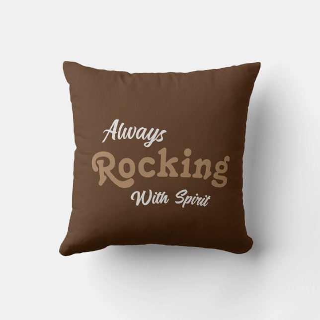 Almofada Bem-vindo ao nosso Porch / Always / Brown / (Verso)