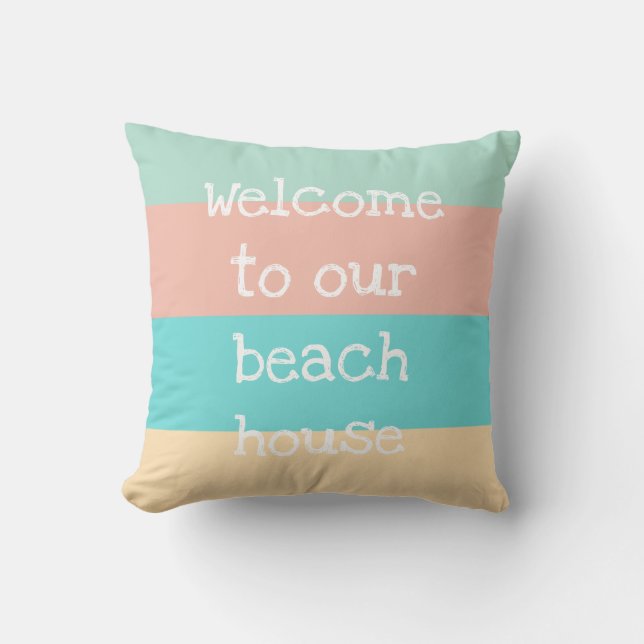 Almofada Bem-vindo ao nosso Travesseiro decorativo Strike H (Frente)