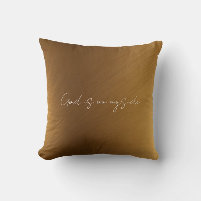 Almofada Bênção Inspirativa do ouro (Frente)