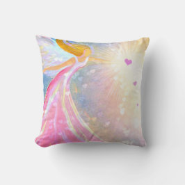 Almofada Bênçãos do Coração Azul Angel Pink