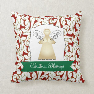 Almofada Bênçãos do Natal com anjo