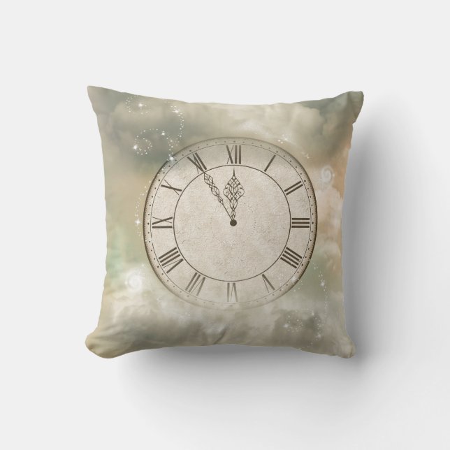 Almofada Bênçãos do Natal, verde, ouro, brilho, feliz (Frente)