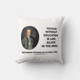 Almofada Benjamin Franklin Genius Sem Cotação De Educação
