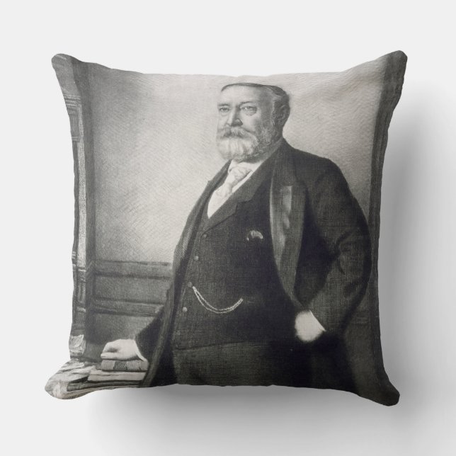 Almofada Benjamin Harrison (1833-1901), 2ó presidente de t (Frente)