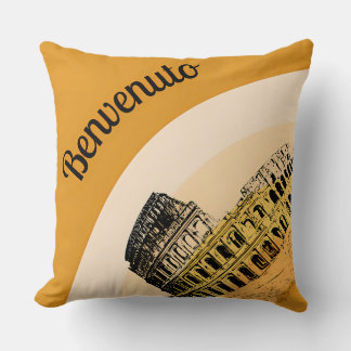 Almofada Benvenuto Roma Colosseum Travesseiro decorativo de